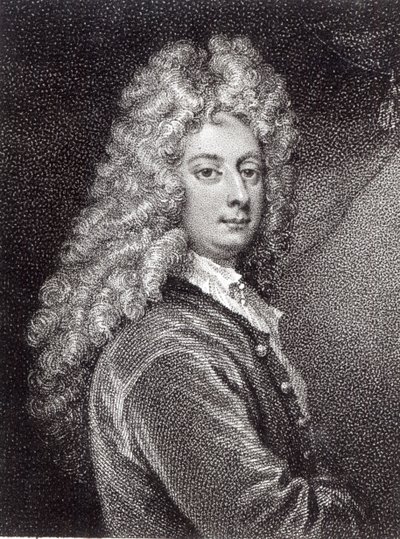 William Congreve (1670-1729) gegraveerd door P.W.Tomkins door Godfrey Kneller